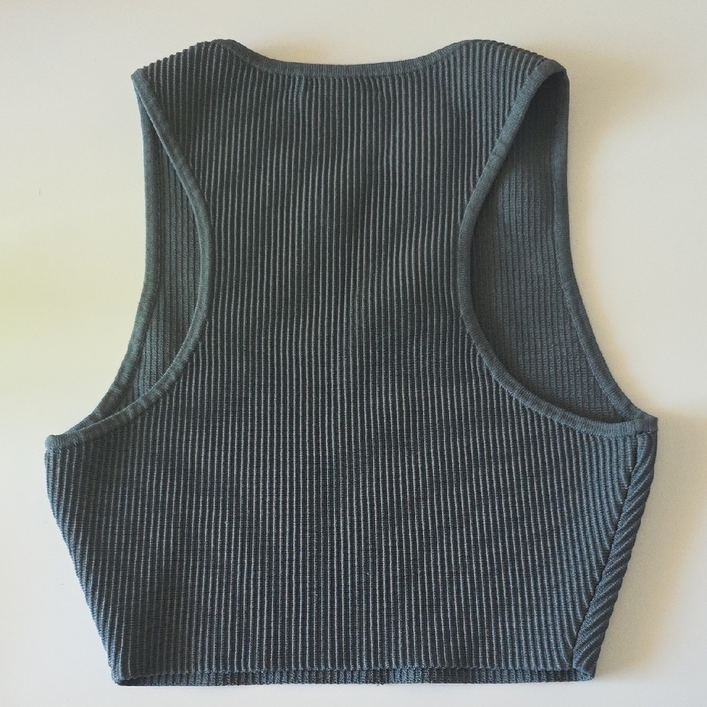 Babaton Charcoal Ribbed Tank Top - Picture 2 of 2
